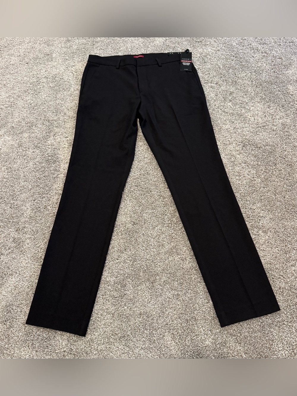 Men's Black Dress Pants - Classic Straight Fit 32L